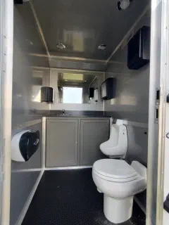 Restroom trailer photo